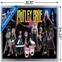 Motley Crue - zidni plakat kolaža, 22.375 34