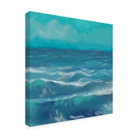 Zaštitni znak likovne umjetnosti 'okeanski talasi I' umjetnost na platnu Ricka Novaka