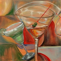 Zaštitni znak Likovna umjetnost slani Martini umjetnost na platnu Franka Walcotta