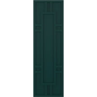 Ekena Millwork 12 W 67 H True Fit PVC Hastings roletne za fiksno montiranje, termalno zelene