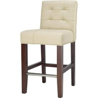 Safavieh Thompson Rustikalna glamurozna Čupava stolica sa osloncem za noge