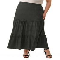 Ella Samani ženska Maksi suknja Plus veličine u više nivoa