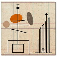 Wynwood Studio Abstract Wall Art Canvas Prints' Malabares ' Geometric-Orange, Brown