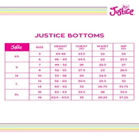 Justice Girls Tie Tie aktivne gamaše, veličine 4- & plus