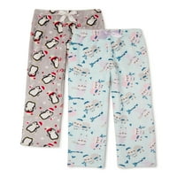 Wonder Nation Udobne Pidžama Pantalone Za Djevojčice, Pakovanje, Veličine 4 - & Plus