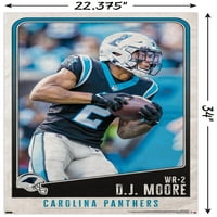 Carolina Panthers - D.j. Moore zidni poster, 22.375 34