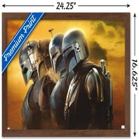 Star Wars: Mandalorijska sezona - kaciganski zidni poster, 14.725 22.375 Uramljeno