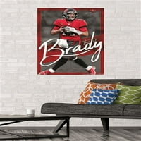 Tampa Bay Buccaneers - Tom Brady Zidni Poster, 22.375 34