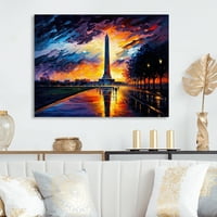 Designart Washington Skyline At Sunset I Canvas Wall Art