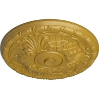 Ekena Millwork 3 4 od 5 8 p Amelia plafon medaljon, Ručno obojene iridescentno zlato