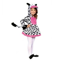 Djevojke za Halloween Toddler Mini Moo kravlje kostimo, način za slavlje, veličine 3T-4T