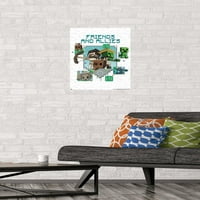 Minecraft: Legende - prijatelji i saveznici Zidni poster, 14.725 22.375